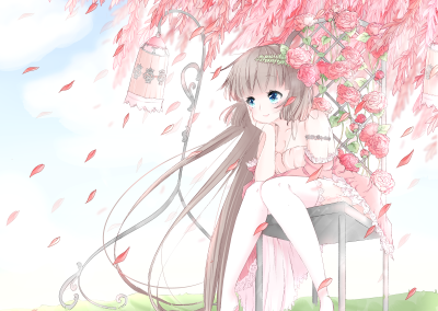 Pink Garden Break - Art